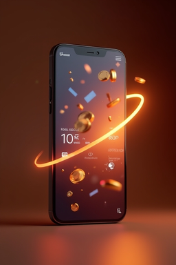 Smartphone con app casino